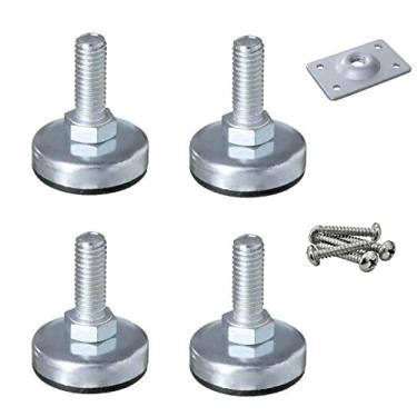 Imagem de Sapata Pé Nivelador 5/16 para móveis com chapa e parafuso