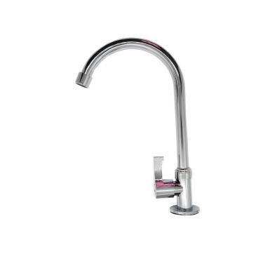 Imagem de Torneira De Cozinha Simples Mesa Pia Metal Cromado Arejador