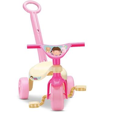 Imagem de Velocípede Infantil Triciclo Dolls Menina Com Empurrador - Samba Toys
