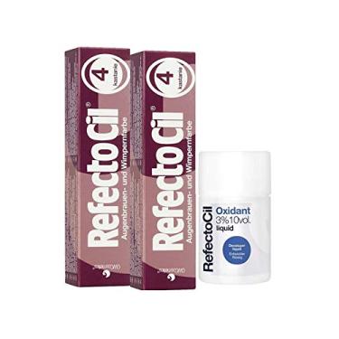 Imagem de Kit Refectocil 2 Tinta + 1 Oxidante N° 4 Acaju