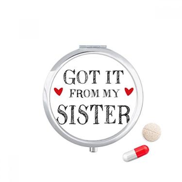 Imagem de For My Family Got It from My Sister Caixa de presente para comprimidos, caixa de armazenamento de remédios