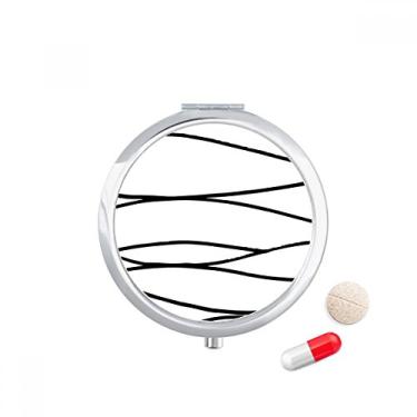 Imagem de Caixa de comprimidos com textura de linha irregular, caixa de armazenamento de remédios