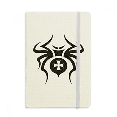 Imagem de Caderno de ilustração com estampa de aranha preta em tecido com capa dura e diário clássico
