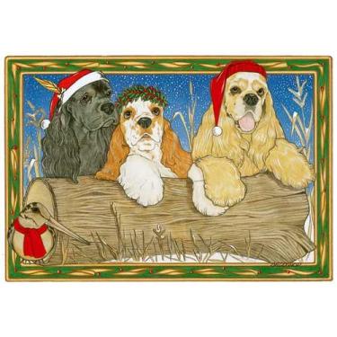 Imagem de Cartas de Natal Cocker Spaniel: 10 Cartas de Feriado com Envelopes Vermelhos - ADORÁVEL!