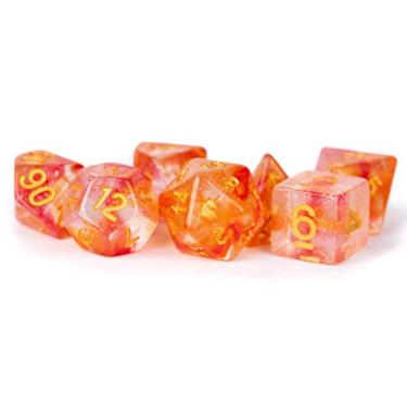 Imagem de Conjunto de dados poliédricos de resina de unicórnio MDG – Dados Mystic Embers