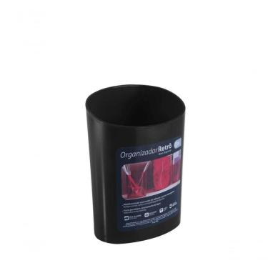 Imagem de Escorredor De Talheres Glass 11,7 X 8,1 X 16,2 Cm Preto Coza