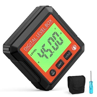 Imagem de CIADAZ Inclinador magnético 3 em 1 Localizador digital de nível e ângulo Versátil 4 * 90 ° Inclinômetro Visor LCD Dipmeter Gauge 4 unidades comutáveis