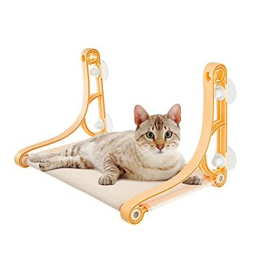 Imagem de JOYID Cat Window Perch Cat Window Hammock Cat Descansar Prateleira 360° Sunny Seat para Cats Ventosas montadas Extra Grande Economia de Espaço Cama de Gato para Janela de Vidro Interna