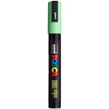 Imagem de Posca marcador 5M em verde claro, canetas Posca para materiais de arte, material escolar, arte rupestre, tinta de tecido, marcadores de tecido, caneta de tinta, marcadores de arte, marcadores de tinta