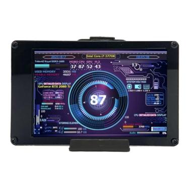 Imagem de Monitor de Temperatura de Hardware de CPU IPS de 3,5 Polegadas Exibição de Expansão Externa para PC Com Monitor de Dados AIDA64, Tema DIY, Suporte para Vários Sistemas
