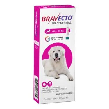 Imagem de Antipulgas para Cães Bravecto Transdermal 1400mg Peso 40kg a 56kg - MSD