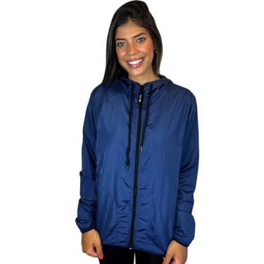 Imagem de Jaqueta Corta Vento Light Feminino WSS Classic (G1, Azul)