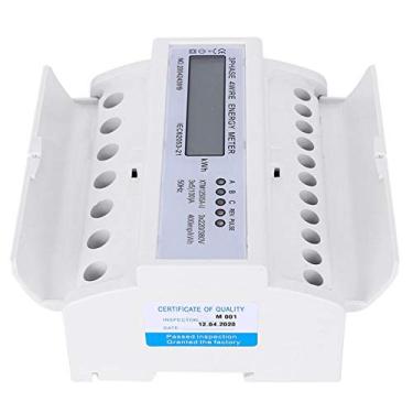 Imagem de Medidor de energia Din-rail Resistente Durabilidade Conveniente para usar Medidor elétrico trifásico Indústria de engenharia para negócios de equipamentos industriais(30 (100) A)