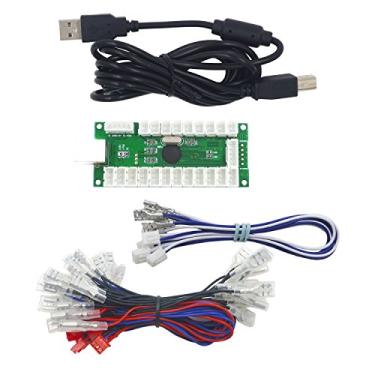 Imagem de SJ@JX Arcade LED USB Encoder Arcade Joystick Arcade LED Button Zero Delay Arcade Kit 5V LED PC MAME Retro Pie