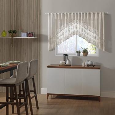 Imagem de CORTINA CASCATA CLASSICA MARFIM BULE 3,00M X 1,00M