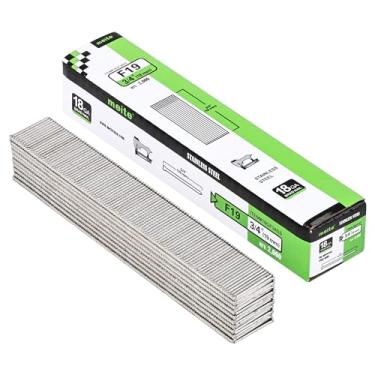 Imagem de meite Pregos Brad de aço inoxidável calibre 18, 2.000 unidades, 7.62 mm, 18GA, para pistola pneumática e elétrica, resistentes à corrosão, ideais para construção, bricolage e marcenaria