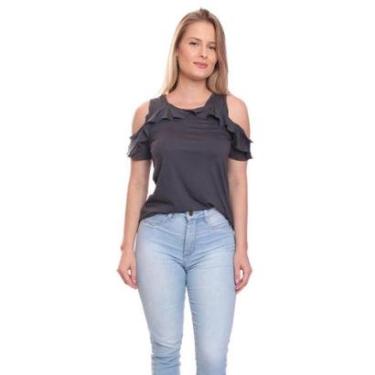 Imagem de Blusa Feminina Cigana Ciganinha Manga de Babados-Feminino