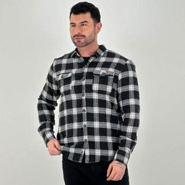 Imagem de Camisa Aéropostale Flanela Manga Longa Xadrez Masculina-Masculino