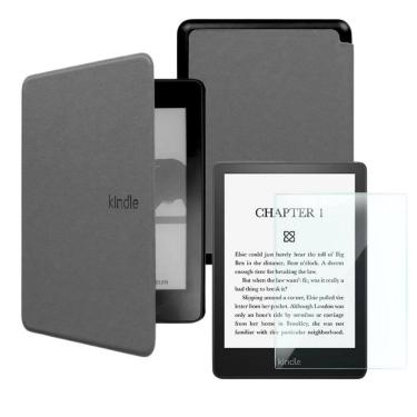 Imagem de Capa Para Kindle 11 Geração Interior De Camurça + Película