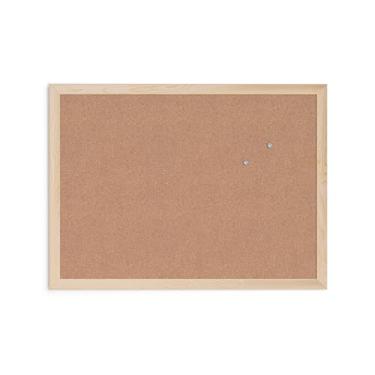 Imagem de U Brands Quadro de avisos de cortiça, 45 x 61 cm, moldura de madeira de bétula clara (265U00-01)