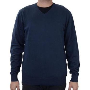 Imagem de Blusa Masculina Dudalina Tricot Essential Oertops Azul Marinho - 660203-Masculino