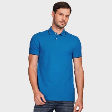 Imagem de Camisa Polo Aramis Classic Ve25 Azul e Marinho Masculino