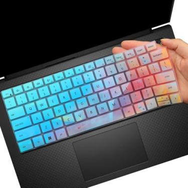 Imagem de Capa de teclado para laptop Dell Precision 14 5470 5480 5490 e Dell Precision 16 5680 5690, acessórios para laptop Dell Precision 14 16 polegadas, capa protetora para teclado colorida