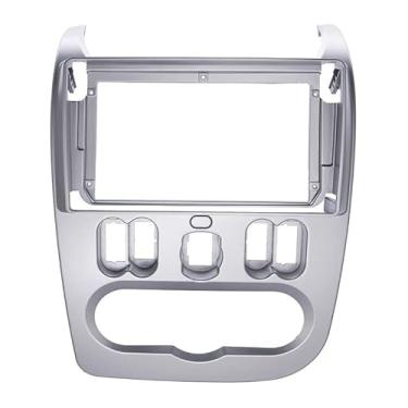 Imagem de YuYue Electronic Rádio Fascia de 9 polegadas compatível com Renault Logan Sandero 2009-2013 2 DIN Car Stereo Audio DVD Player painel adaptador moldura moldura de montagem no painel