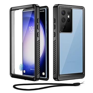 Imagem de Beeasy Capa para Samsung Galaxy S23 ultra impermeável compatível com MagSafe - Capa protetora externa de 360 graus, capa magnética para celular, à prova de choque, à prova de poeira, com protetor de