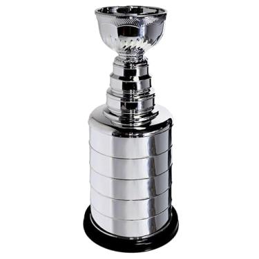Imagem de LNGODEHO Troféu Campeão de Hóquei no Gelo Prata de 25,4 cm, Réplica Miniatura da Copa Stanley, Cromado, Prata, Hóquei, Jogadores, Treinadores, Colecionadores, Presente