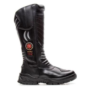 Imagem de Bota Longa Coturno Unissex Samu 100% Couro - FRANBOOTS, 41