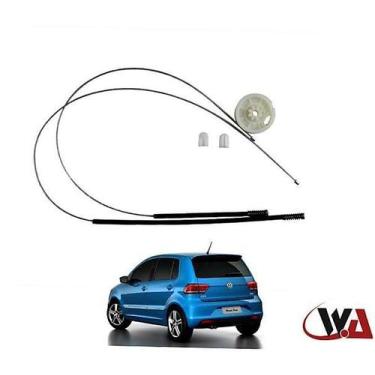 Imagem de Kit Reparo Cabo Maquina De Vidro Fox 4 Portas Traseiro - WA-Acessórios
