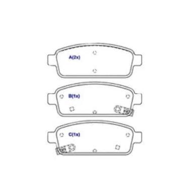 Imagem de Pastilha De Freio Cruze 1.8 Traseira Com Alarme Sistema Bosch 2117 Syl