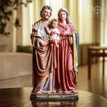 Imagem de Imagem Sagrada Família Resina 20cm Importada - Sacro