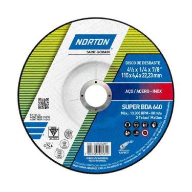 Imagem de Disco Desbaste 115bda640 4.1/2x1/4x7/8 - Norton