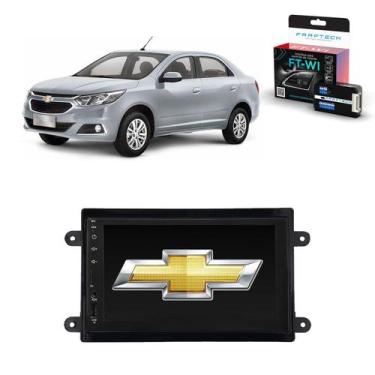 Imagem de Kit Central Multimídia COBALT - Mp8 + Moldura + Câmera + Tv + Interfac