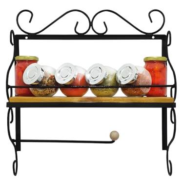 Imagem de Prateleira de Ferro e Madeira: Organização e Estilo para sua Cozinha Anti Ferrugem