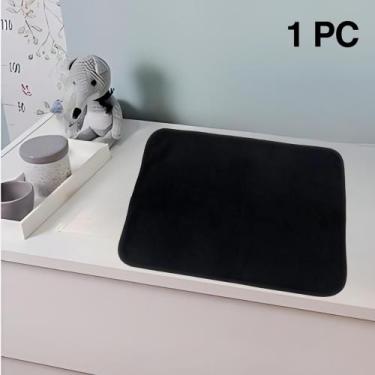 Imagem de 1 Protetor de Colchão 70x50 Absorvente Lavável Preto para Desfralde - 