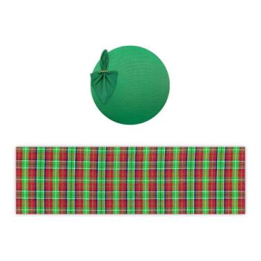 Imagem de Kit Sousplat Completo Com Trilhos de Mesa de Natal Natalino - MUMUDECO