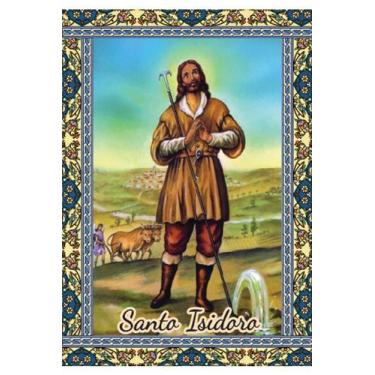 Imagem de 5000 Santinho Santo Isidoro (oração no verso) - 7x10 cm - Santinhos do