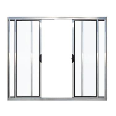 Imagem de Janela 4 folhas 1,00x1,50 sem grade no alumínio brilhante - Prisma, CP