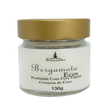 Imagem de Vela Aromática Cera de Coco  Bergamota Artesanal Perfumada 130gr - enc