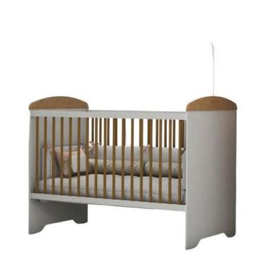 Imagem de Berço Eloa Mini Cama Carolina Baby, Branco/amadeirado