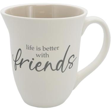 Imagem de Pavilion Gift Company - Caneca de café de grés Friends de 473 ml, caneca inspiradora, canecas de café inovadoras, xícara de chá de café para namorada, amiga, colega de trabalho, ideias de presente de