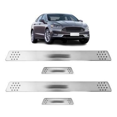 Imagem de Soleira para Porta Lateral Tuning Esportiva para carros 4 Portas (ABS)