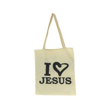 Imagem de Bolsa Ecobag 100% algodão S2 JESUS - CARIOCA MAIS