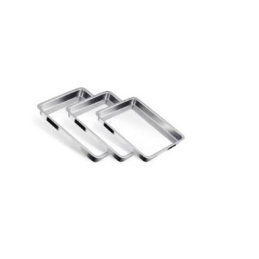 Imagem de Conjunto De 3 Assadeira Forma Retangular Padrão Alumínio Certificado I