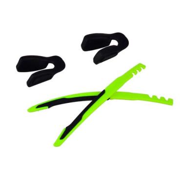 Imagem de Kit Oakley Hastes + 2 Borrachas Jawbreaker Verde Neon