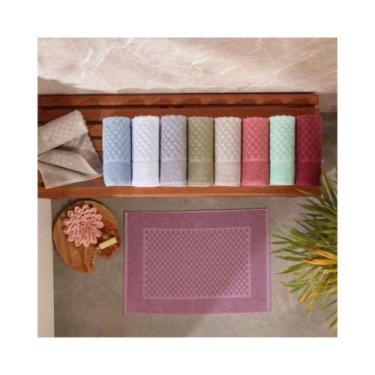 Imagem de Piso Felpudo Jacquard Dianneli 480g/m² - Antiderrapante, Jade Forte