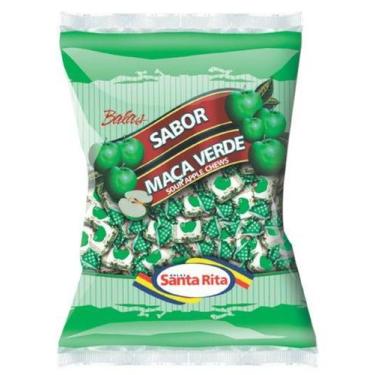 Imagem de Bala Mastigável Maçã Verde 600g -  Santa Rita - Balas Santa Rita